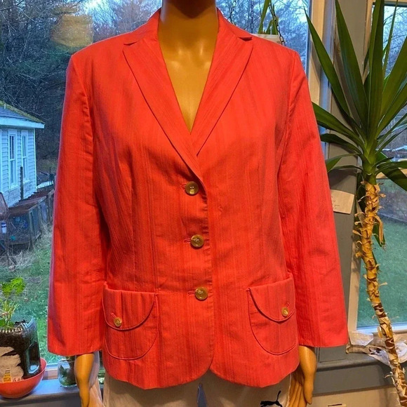 Ann Taylor Pink Blazer Women Size 10 - Picture 1 of 5